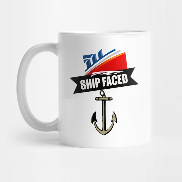 Funny Ship Faced Booze Cruise Boating Nautical Pun by theperfectpresents